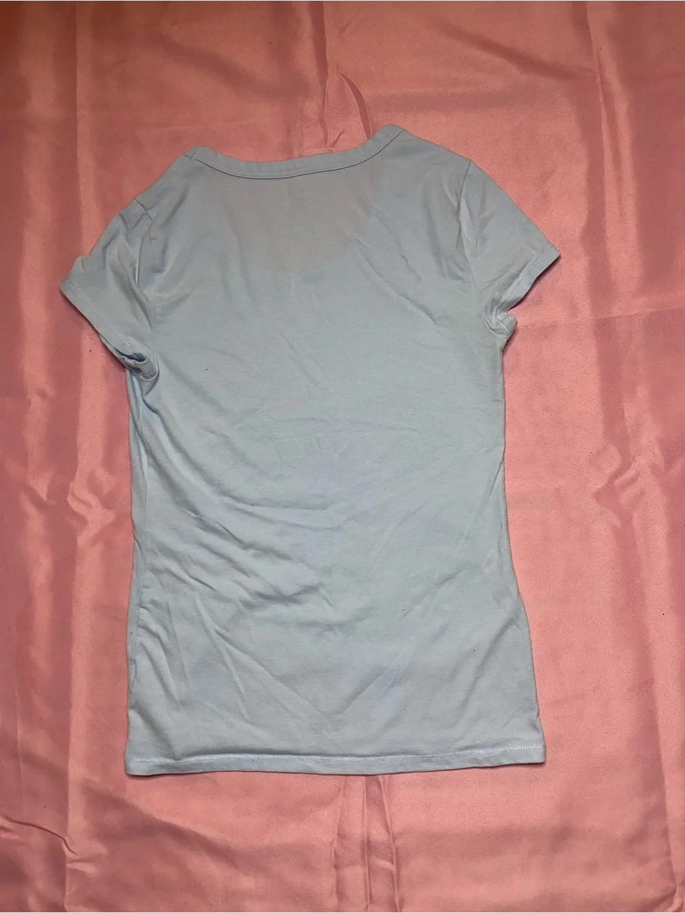 Y2K Minimalist Clean Girl Blue Tee